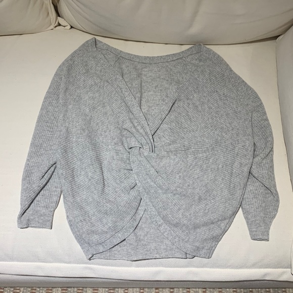 ba&sh Gray Open-Back Sweater - Picture 7 of 8